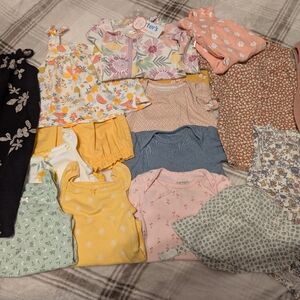 Baby Girl Summer Lot Of Clothes 0-3 Months